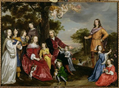 Porträt von W. van der Kerckhoven und seiner Familie, 1652 von Jan Mytens or Mijtens