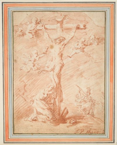 Christus am Kreuz mit der hl. Magdalena von Jan Pieter Ykens