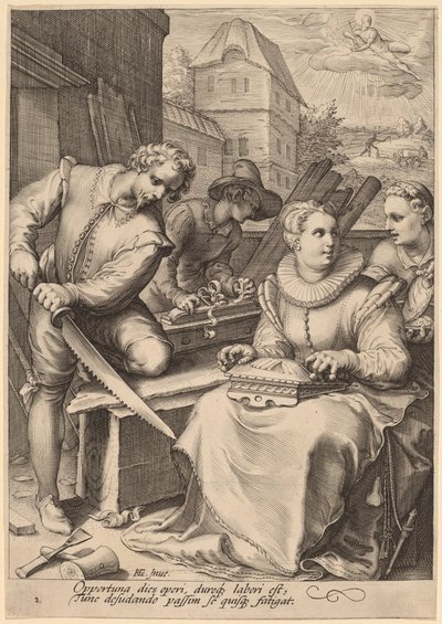Mittag von Jan Pietersz Saenredam, after Hendrik Goltzius