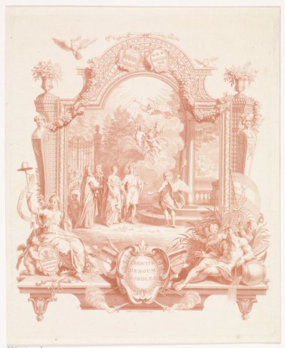 Allegorische Darstellung anlässlich der Hochzeit von Arnout van Citters und Sara Jacoba Ockerse von Jan Punt
