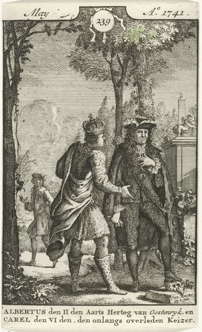 Gespräch zwischen Albrecht von Österreich und Karl VI. von Jan Ruyter