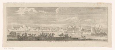 Ansicht von Nijmegen aus dem Norden von Jan Ruyter