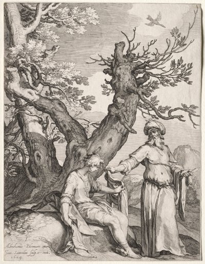 Ahija und Jerobeam, 1604 von Jan Saenredam