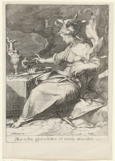 Allegorie auf die Vergänglichkeit (Vanitas) von Jan Saenredam