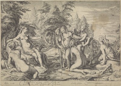 Diana entdeckt die Schwangerschaft von Callisto von Jan Saenredam