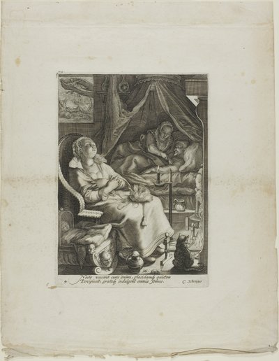 Nacht, Platte vier aus Vier Tageszeiten von Jan Saenredam