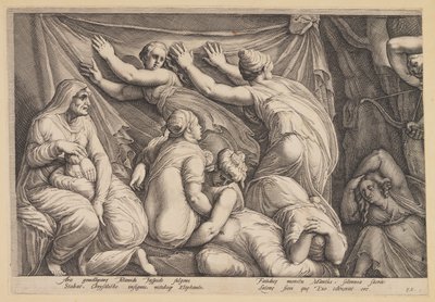Die Bestrafung der Niobe (Tafel 1) von Jan Saenredam