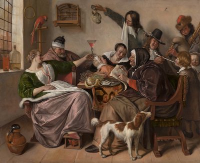 Wie die Alten singen, so zwitschern die Jungen von Jan Steen