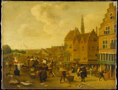 Der Fischmarkt in Leiden von Jan Steen