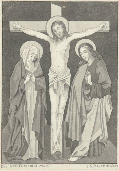 Christus am Kreuz mit Maria und Johannes von Jan Stolker (signed by artist)
