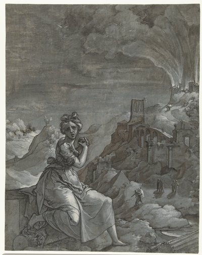 Kassandra betrauert die Zerstörung Trojas, 1550-55 von Jan Swart Van Groningen