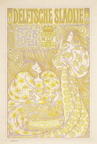 Werbeplakat für Delft Salatöl, 1894 von Jan Toorop