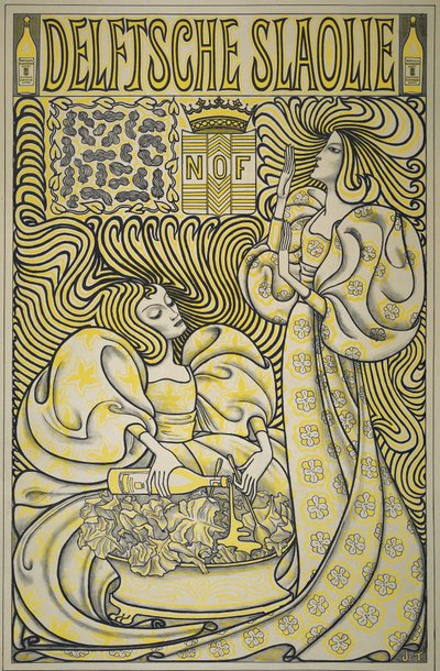 Plakat für Delfter Salatöl, 1894 von Jan Toorop