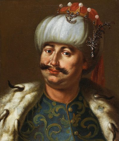 Johann III. Sobieski, König von Polen, als osmanischer Sultan gekleidet von Jan Tricius
