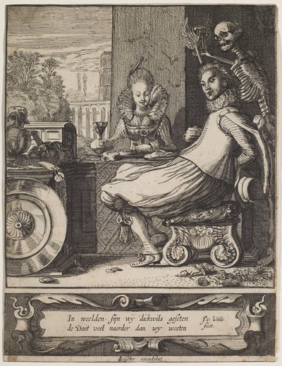 Der Tod überrascht ein Paar von Jan Van de II Velde