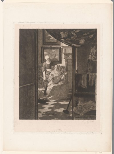 Der Liebesbrief von Jan Veth (signed by artist)