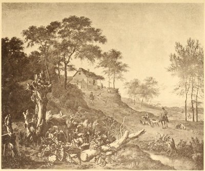 Landschaft mit Bauernhaus von Jan Wijnants
