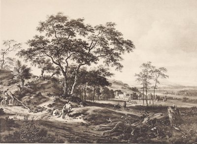 Landschaft mit einem ruhenden Jäger von Jan Wijnants