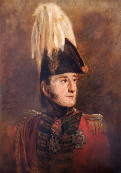 Porträt von General Lord Edward Somerset, britischer Soldat, 1821 von Jan Willem Pieneman