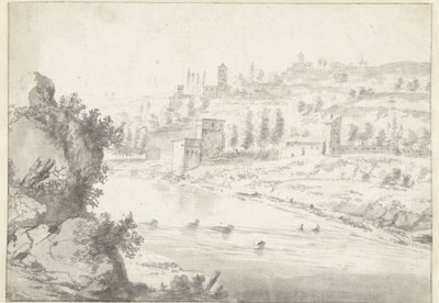 Landschaft mit dem Rhonetal, nahe Vienne von Jan Worst
