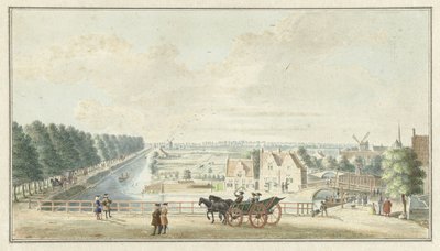 Ansicht der Wal bei der Catharijnepoort in Utrecht von Jan de Beijer