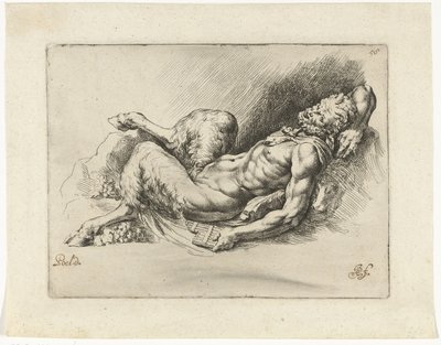Liegende Pfanne mit zwei Trauben von Jan de Bisschop