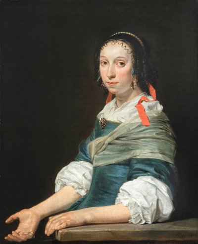 Porträt einer jungen Frau, von Jan de Bray von Jan de Bray