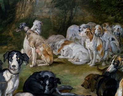 Hunde (Detail) von Jan the Elder Brueghel