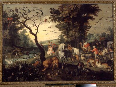 Eingang in die Arche von Jan the Elder Brueghel