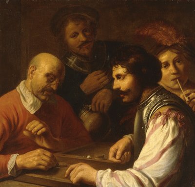Tric-Trac-Spieler in einem Gasthaus, ca. 1623-5 von Jan the Elder Lievens