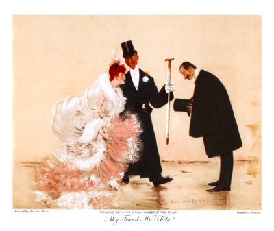 Mein Freund Mr. White, ca. 1870-1920 von Jan van Beers