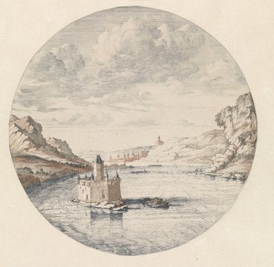 Ansicht der Burg Pfalzgrafenstein bei Kaub von Jan van Call (I)