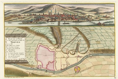 Stadtplan von Trier, 1704 von Jan van Call (II)