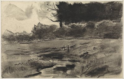 Landschaft mit Waldrand und Wasser von Jan van Essen
