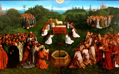 Anbetung des Lammes vom Genter Altar von Jan van Eyck