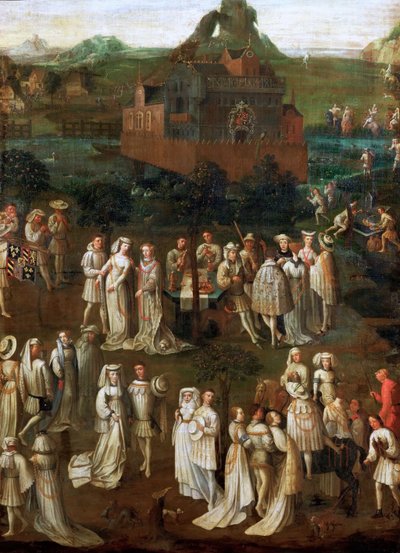 Die Hochzeit von Philipp dem Guten mit Isabella von Portugal im Januar 1430 von Jan van Eyck