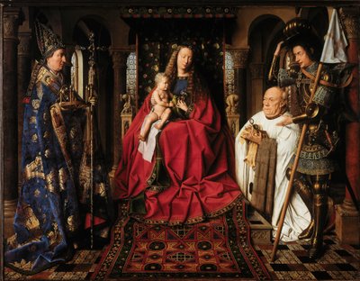 Jungfrau und Kind mit Kanonikus van der Paele von Jan van Eyck