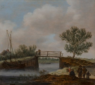 Landschaft mit Brücke, bekannt als 