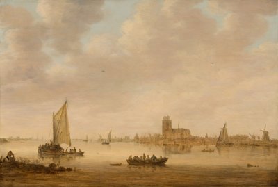 Ansicht von Dordrecht vom Dordtse Kil von Jan van Goyen