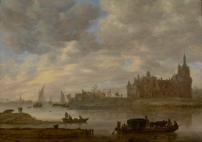 Ansicht von Schloss Duurstede in Wijk bij Duurstede von Jan van Goyen