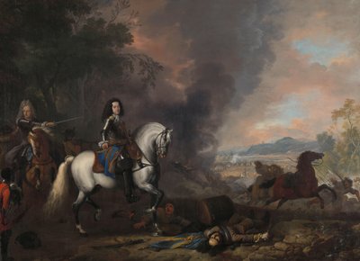 Henry Casimir II., Prinz von Nassau-Dietz, in einer Schlacht von Jan van Huchtenburg