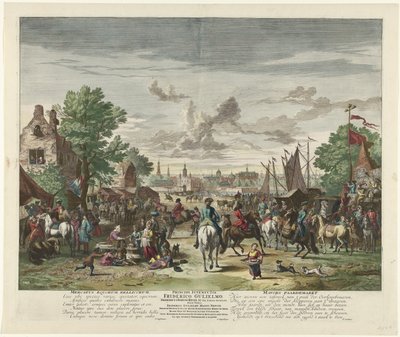 Pferdemarkt, ca. 1702 von Jan van Huchtenburg