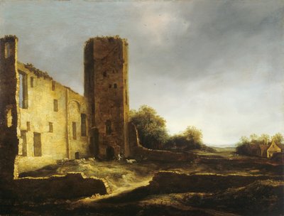 Ruinen der Burg Egmond aan den Hoef bei Alkmaar von Jan van Kessel