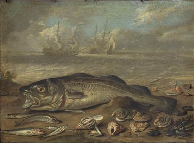 Fische und Meereslandschaft von Jan van Kessel the Elder