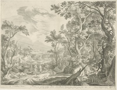 Jakob und die Männer von Haran am Brunnen von Jan van Londerseel
