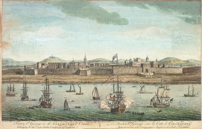 Fort Saint George an der Koromandelküste von Jan van Ryne
