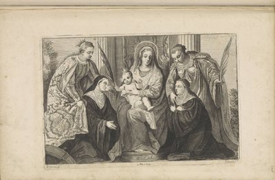 Maria mit dem Christuskind, der Hl. Lucia, der Hl. Katharina von Alexandrien und zwei Stiftern von Jan van Troyen