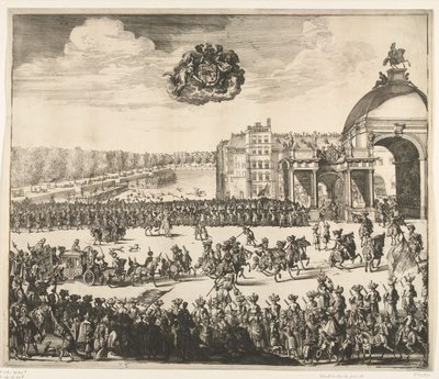 Einzug von König Wilhelm III. in Den Haag, 1691 von Jan van Vianen