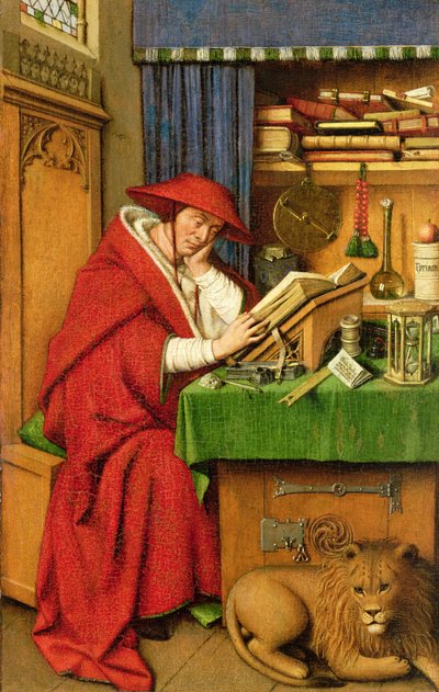 St. Hieronymus in seinem Studierzimmer von Jan van Eyck