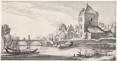 Dorf an einem Fluss von Jan van de Velde (II)